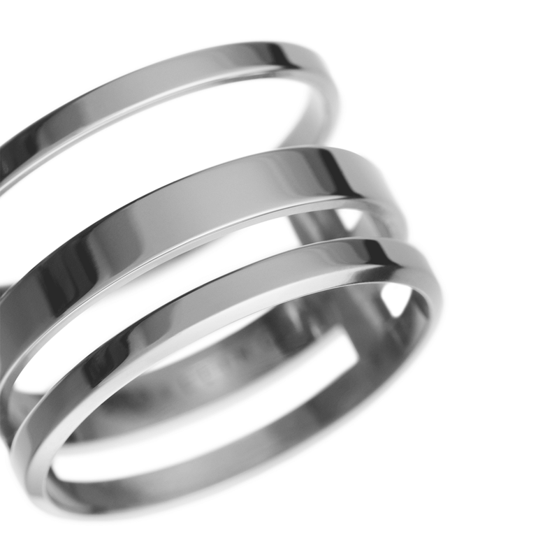 Elan Triad Ring Silver