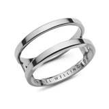 Elan Dual Ring Silver