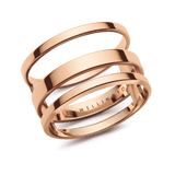 Elan Triad Ring Rose Gold