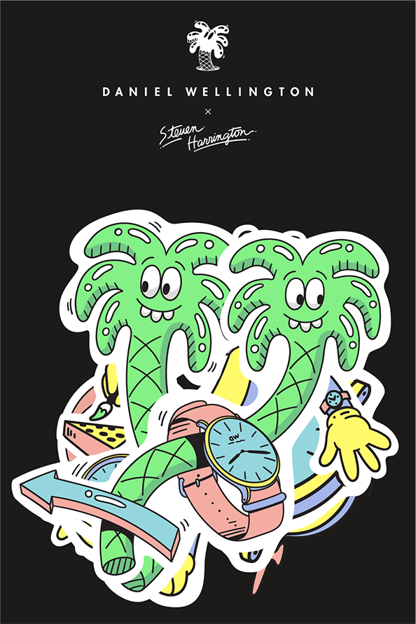 Steven Harrington Sticker Multi