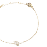 Crystal Zodiac Chain Bracelet Gold
