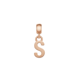 Letter Charm Rose Gold