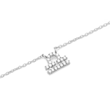 Crystal Zodiac Chain Necklace Silver