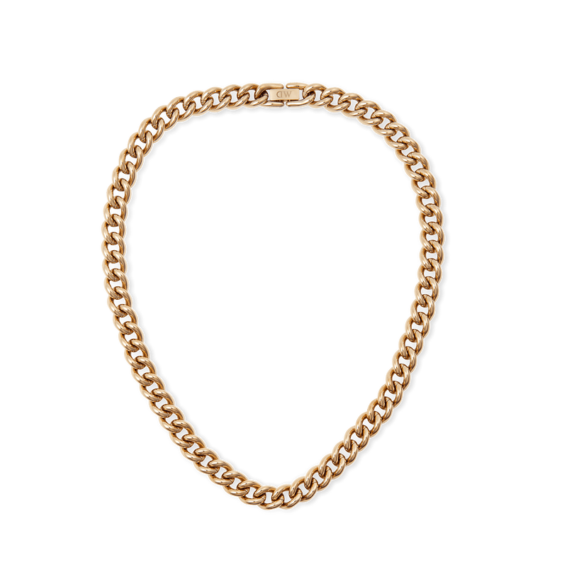 Chunky Chain Necklace Rose Gold