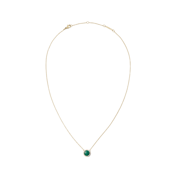 Audrey Necklace Malachite Gold