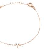 Crystal Zodiac Chain Bracelet Rose Gold