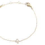 Crystal Zodiac Chain Bracelet Gold