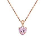 Heart Pink Crystal Charm RG