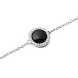 Audrey Bracelet Black Agathe Silver