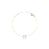 Crystal Zodiac Chain Bracelet Gold