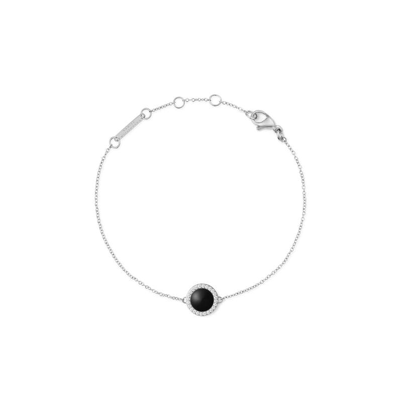 Audrey Bracelet Black Agathe Silver