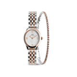 Ophelia Mini & Tennis Bracelet Apricot Silver Set