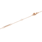 Crystal Zodiac Chain Necklace Rose Gold