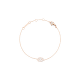 Crystal Zodiac Chain Bracelet Rose Gold