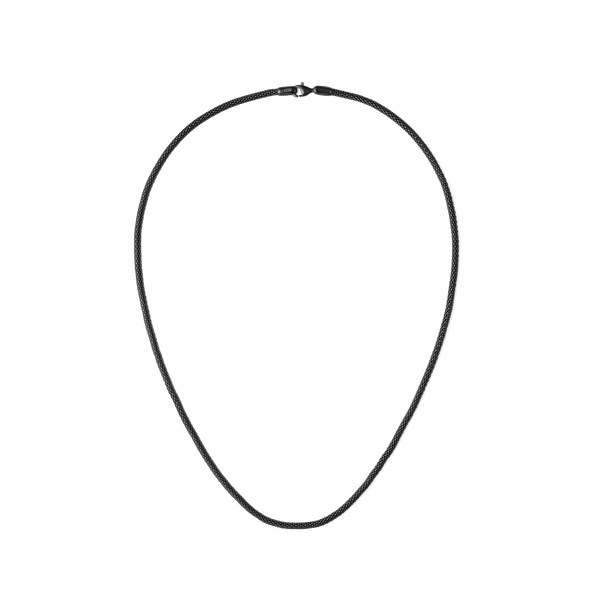 Tide Mesh Necklace Black 2.8