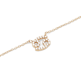 Crystal Zodiac Chain Necklace Gold