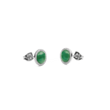 Audrey Earrings Jade Silver