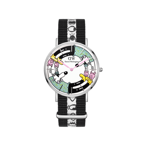 Steven Harrington x DW: NATO Multicolor Printed Dial Silver