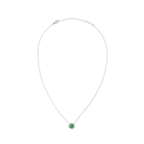 Audrey Necklace Jade Silver
