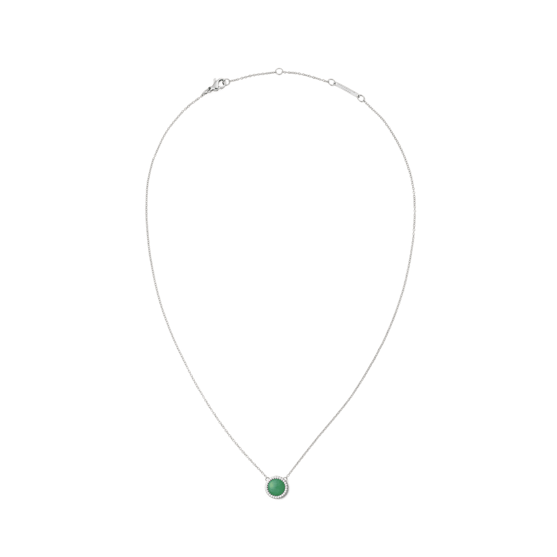 Audrey Necklace Jade Silver