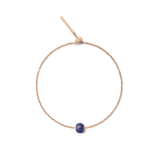 Blue Spot Orb Rose Gold Charm