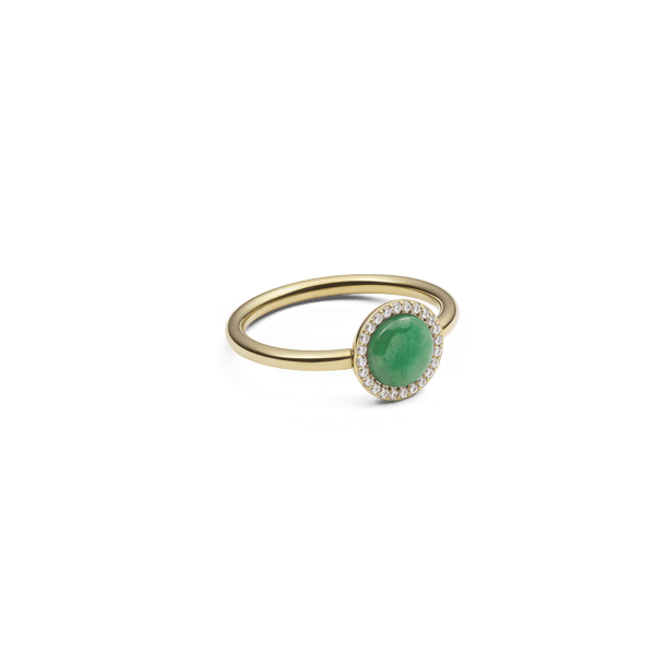Audrey Ring Jade Gold
