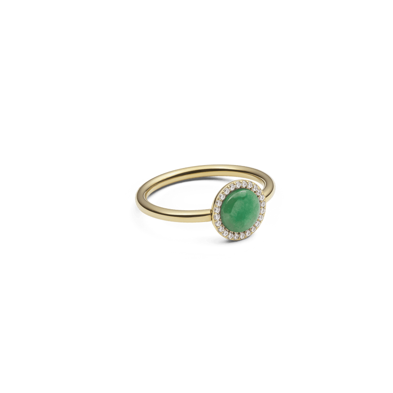 Audrey Ring Jade Gold