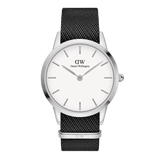 Iconic Black NATO White Dial