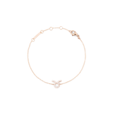 Crystal Zodiac Chain Bracelet Rose Gold