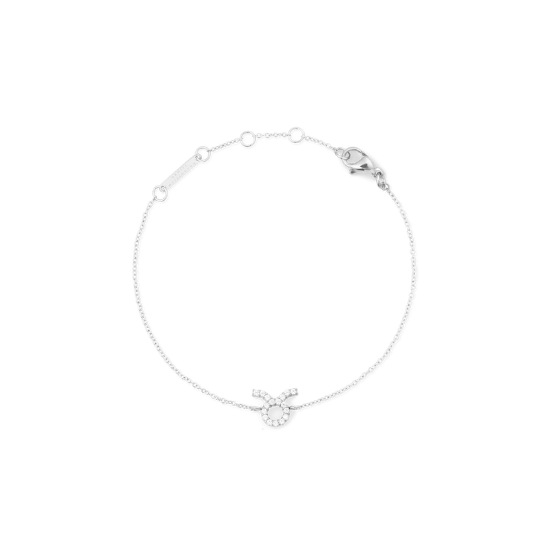 Crystal Zodiac Chain Bracelet Silver