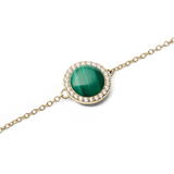 Audrey Bracelet Malachite Gold