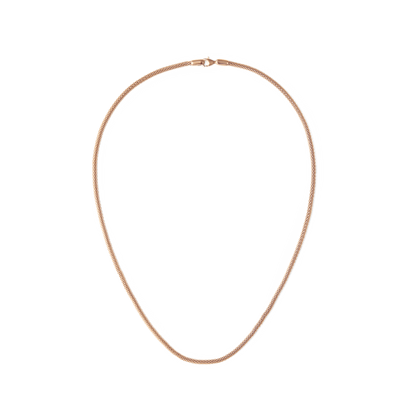 Tide Mesh Necklace Rose Gold 2.8