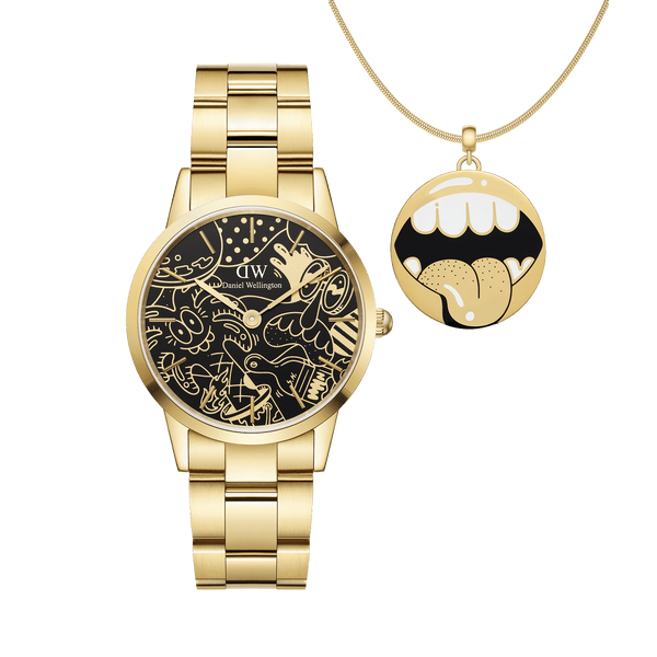 Steven Harrington x DW SET: Iconic Link Dual Tone & Shout Charm Gold