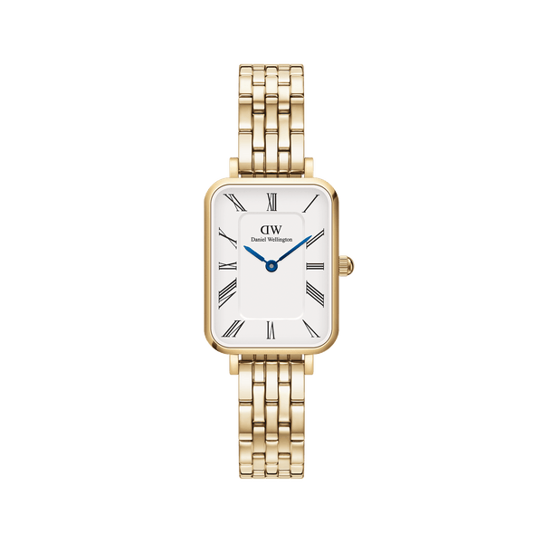 Quadro Roman Numerals 5-Link Gold