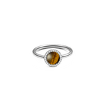 Audrey Ring Tiger Eye Silver