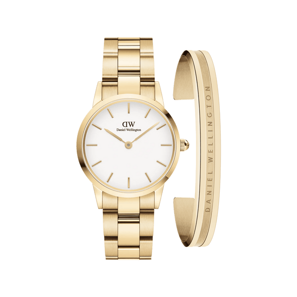 Iconic Link Eggshell White + Elan Bracelet Gold