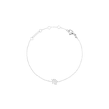 Crystal Zodiac Chain Bracelet Silver