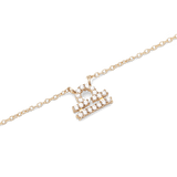 Crystal Zodiac Chain Necklace Gold