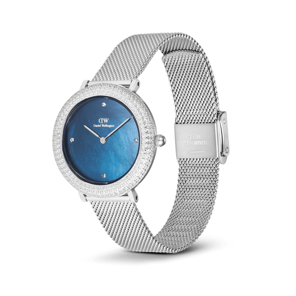 Crystalline Bezel Sterling Blue