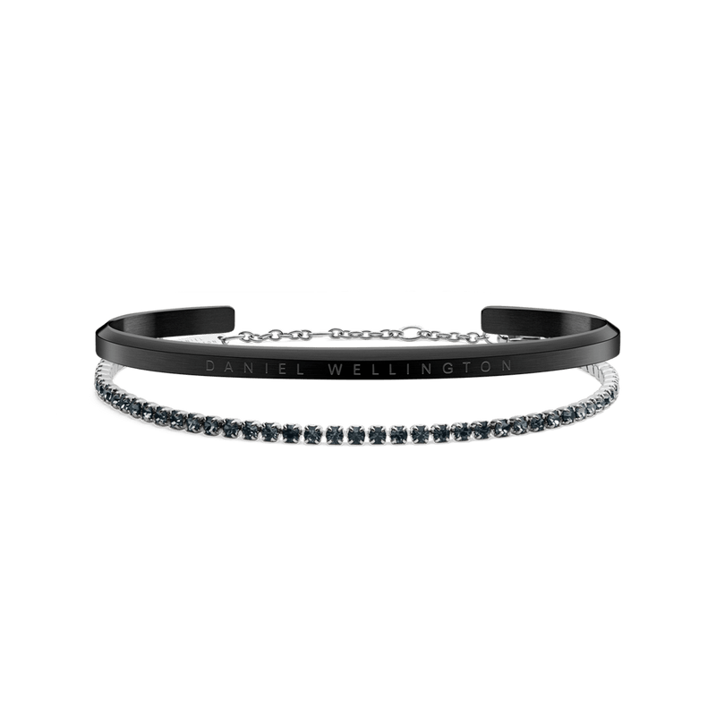 Classic & Tennis Bracelet Nightfall Silver