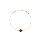 Audrey Bracelet  Red Agathe Rose Gold