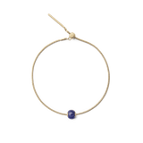 Blue Spot Orb Gold Charm