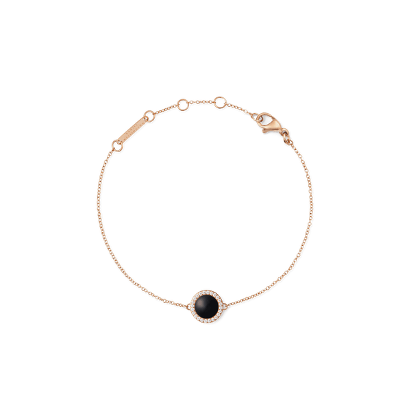 Audrey Bracelet Black Agathe Rose Gold