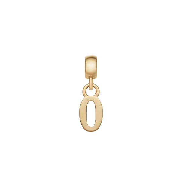 Number Charm Gold