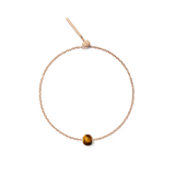 Tiger eye Orb  Rose Gold charm