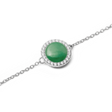 Audrey Bracelet Jade Silver