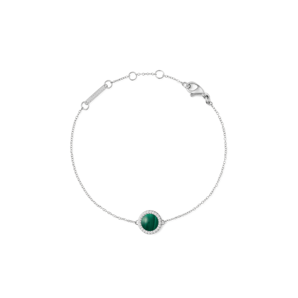 Audrey Bracelet Malachite Silver