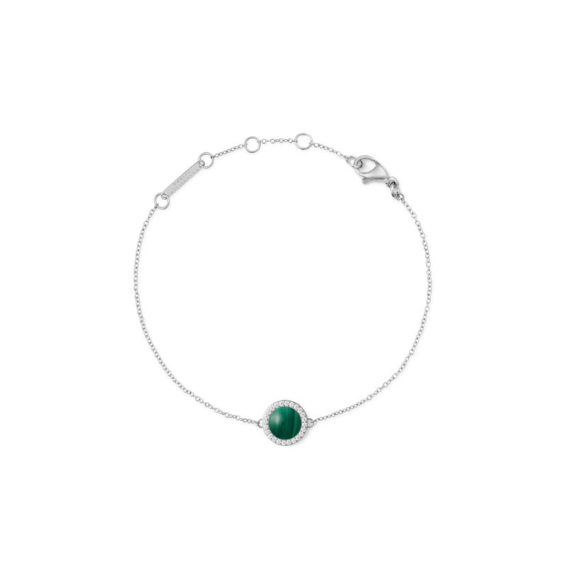 Audrey Bracelet Malachite Silver