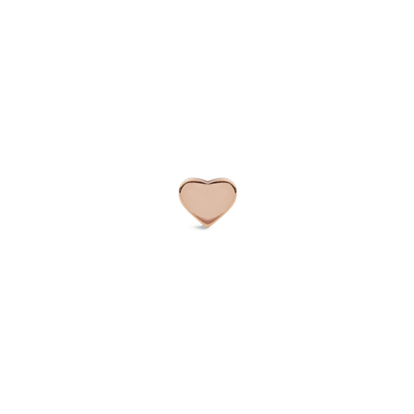 Heart Stud Rose Gold