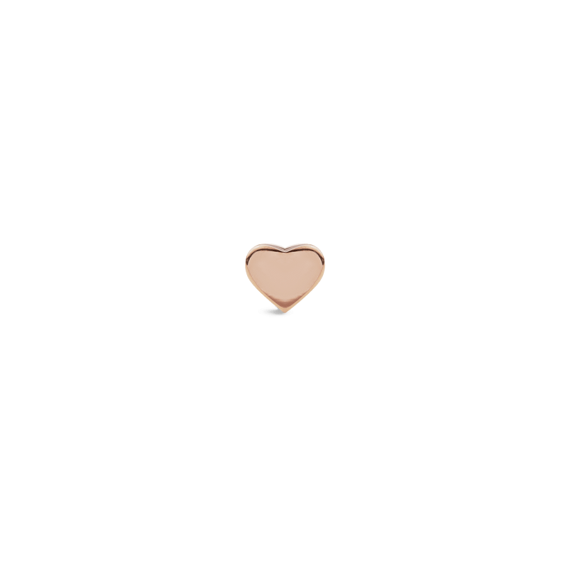Heart Stud Rose Gold